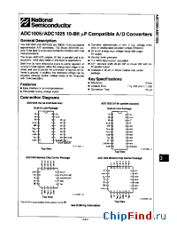 Datasheet ADC1005 manufacturer National Semiconductor